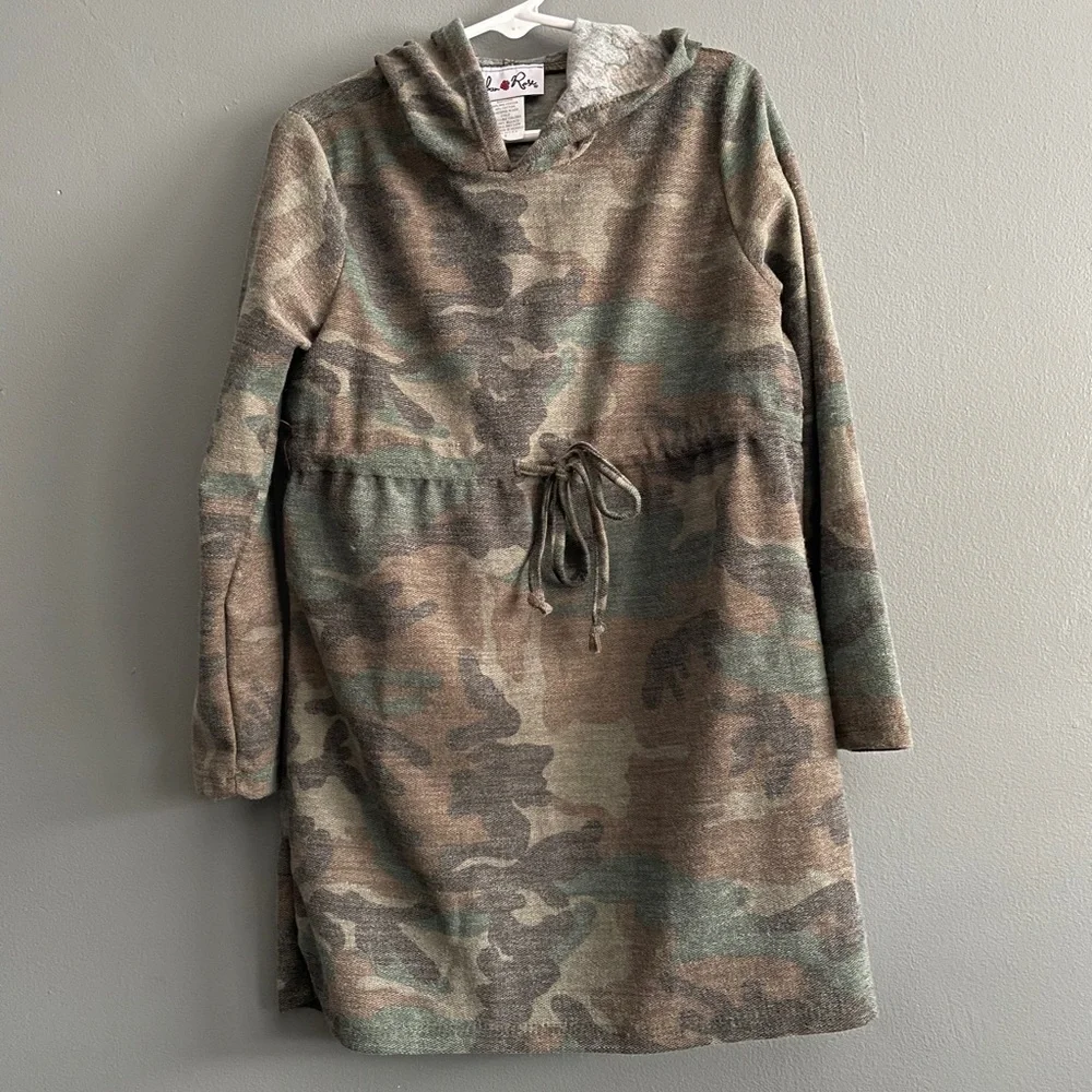 Urban Rose Girls Camouflage Hoodie Dress